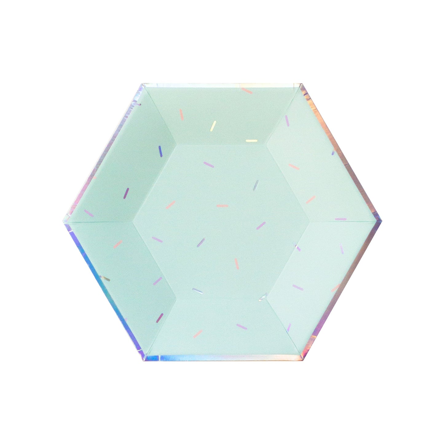 Sprinkles - Pastel Small Paper Plates (Multi-Color Pack, 18 count)