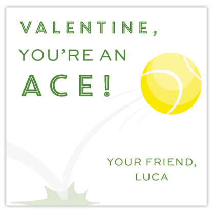 tennis ball valentine