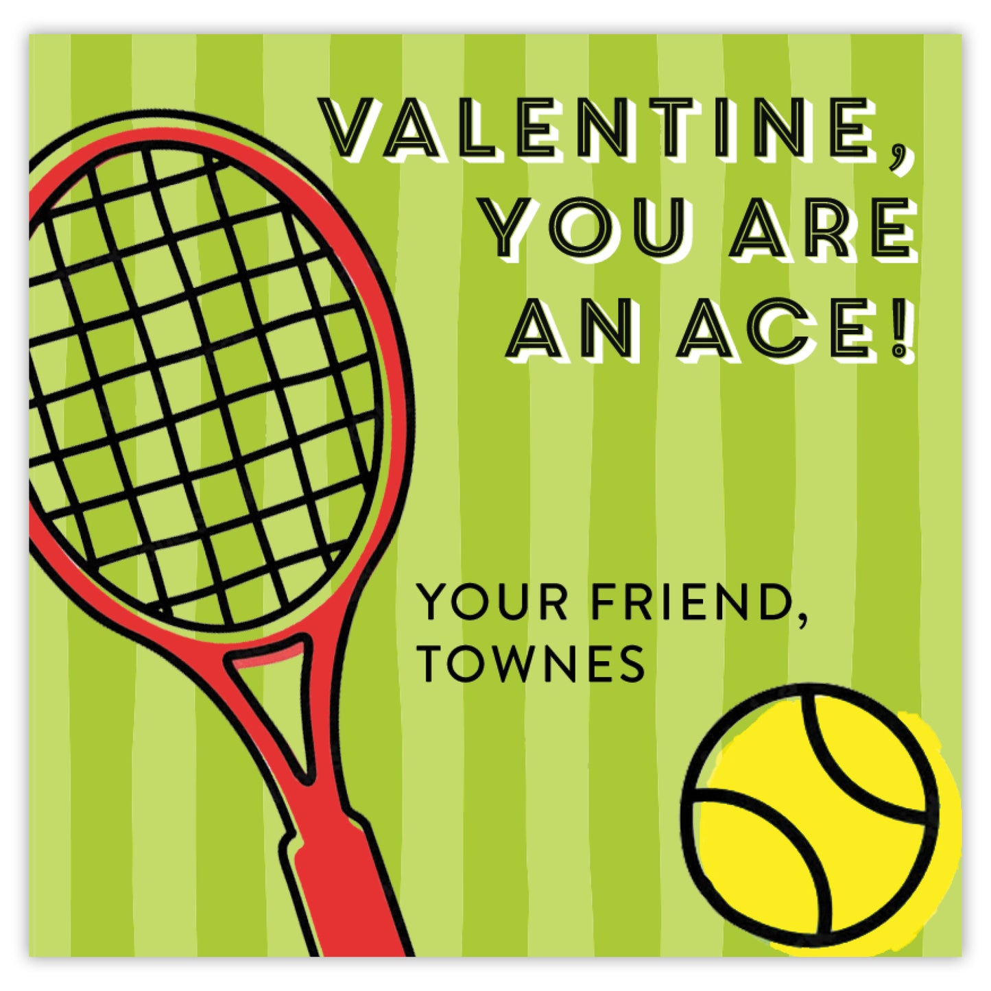 tennis court valentine