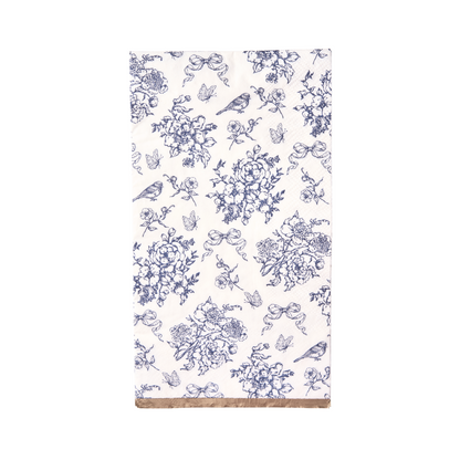 Hamptons Toile & Stripe Dinner Napkins