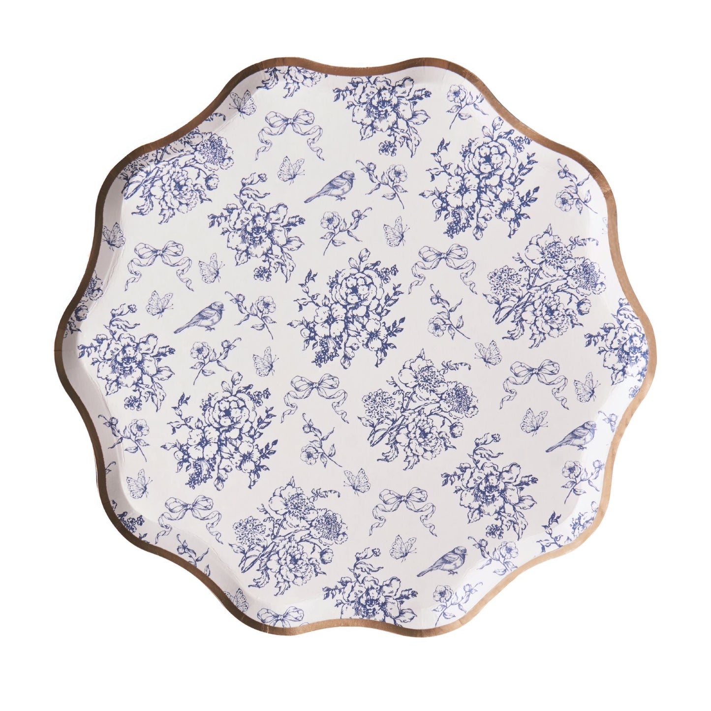 Hamptons Toile & Stripes Plates