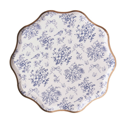 Hamptons Toile & Stripes Plates