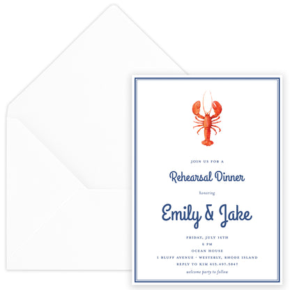 lobster boil shower invitation