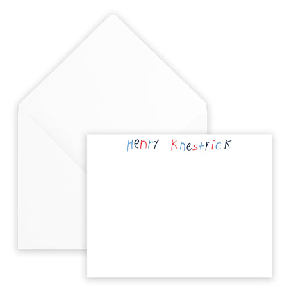 little hands notecard