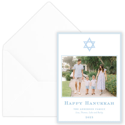 happy hanukkah holiday card