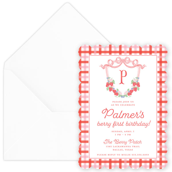 berry sweet party invitation