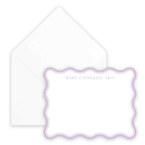 lavender wave notecard