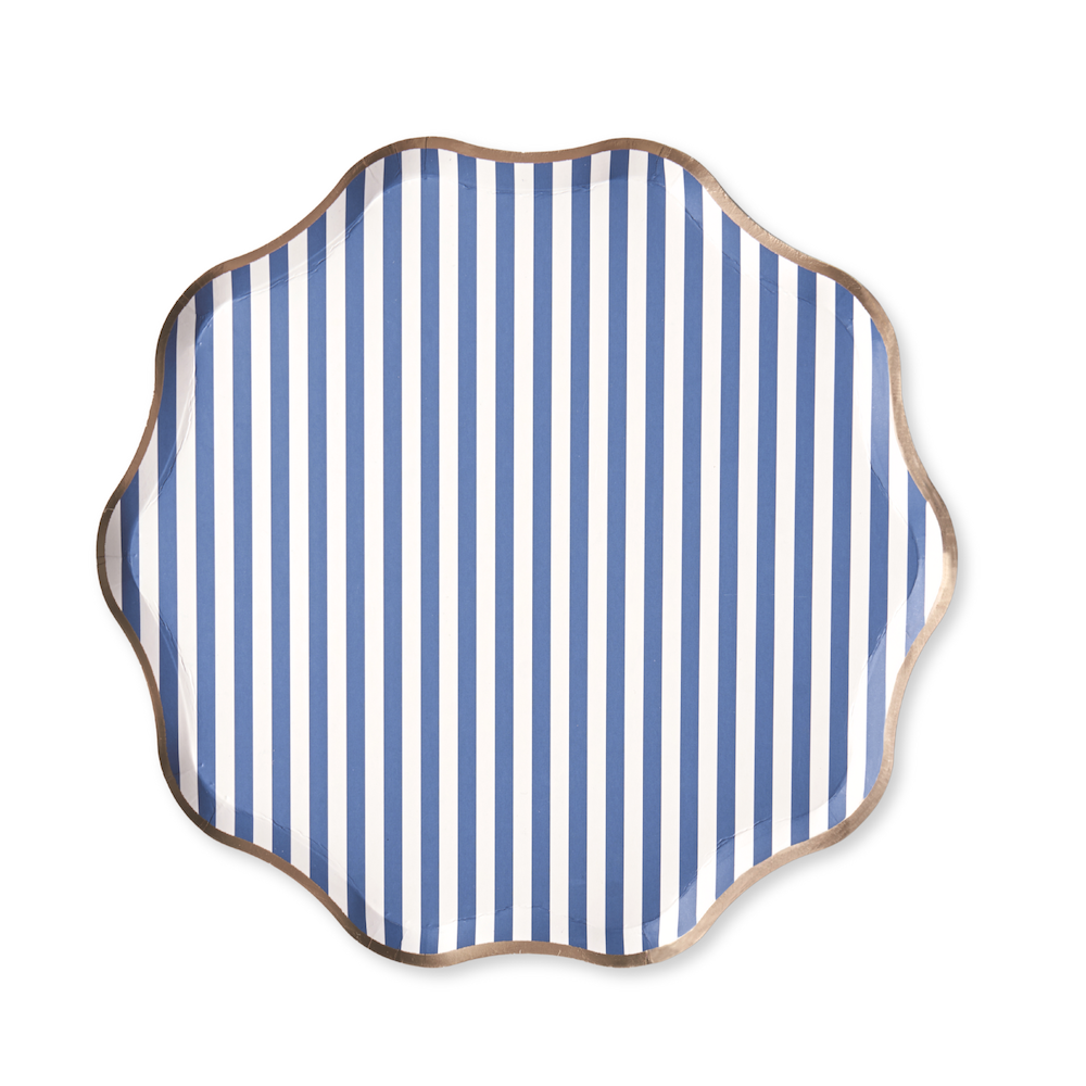 Hamptons Toile & Stripes Plates