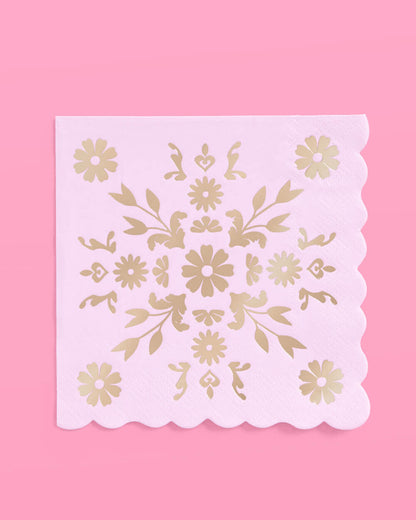 Tea Time Napkins - 24 foil napkins