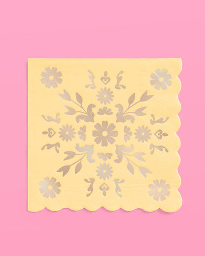 Tea Time Napkins - 24 foil napkins