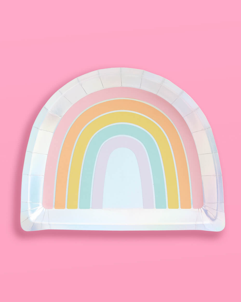 Rainbow Plates - 25 paper plates