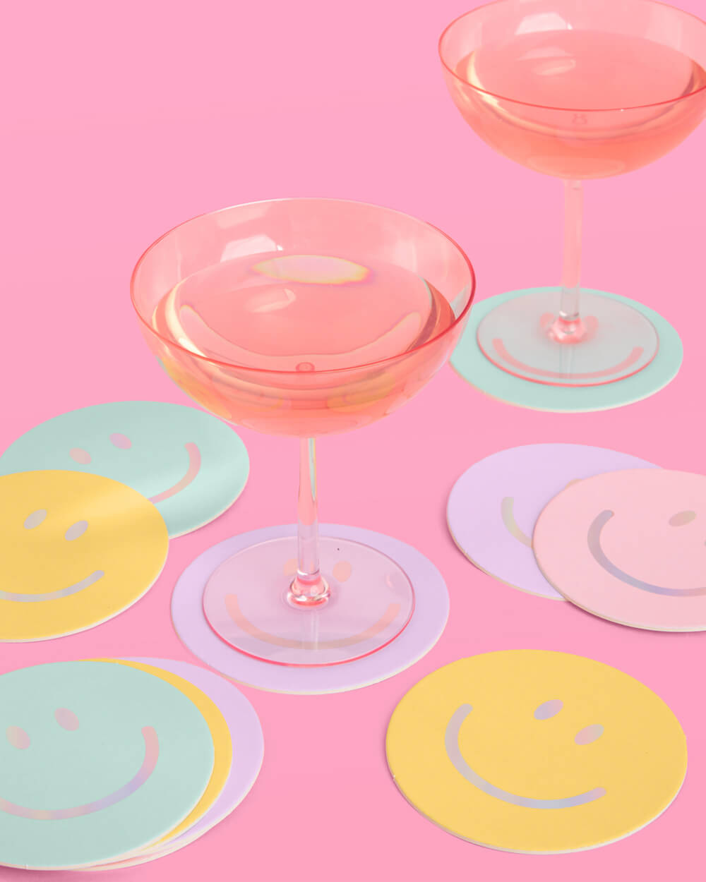 Smiley Setting Pack - plates, napkins + coasters