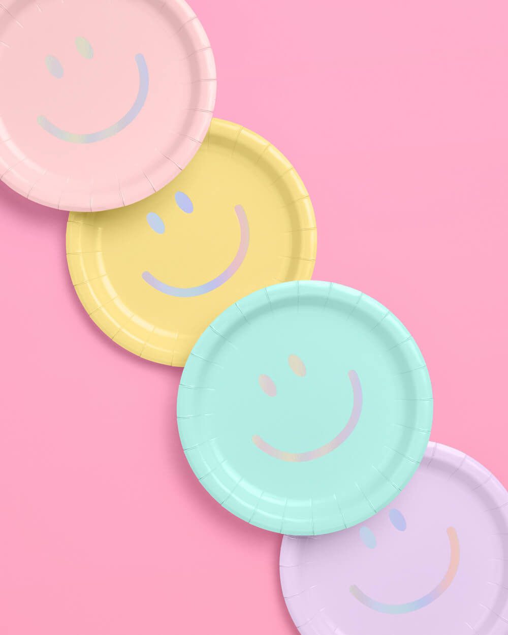 Smiley Setting Pack - plates, napkins + coasters