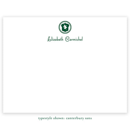 oak hill school personalized notecard