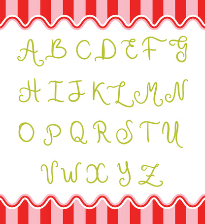 pink initial folded note set with envelopes