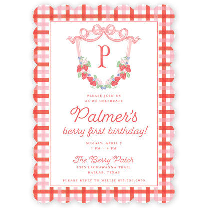 berry sweet party invitation
