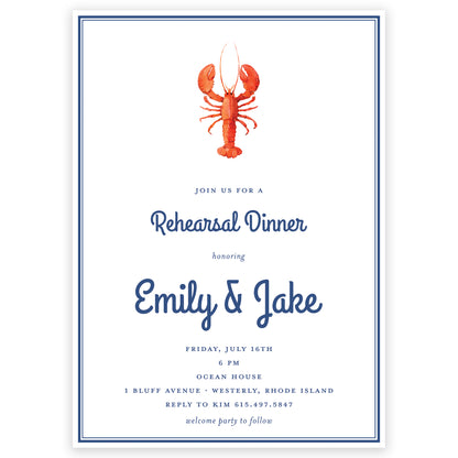 lobster boil shower invitation