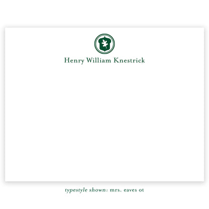 oak hill school personalized notecard