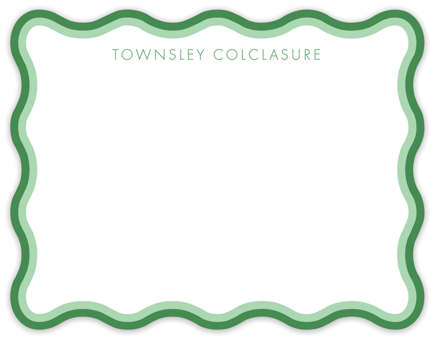 green wave notecard