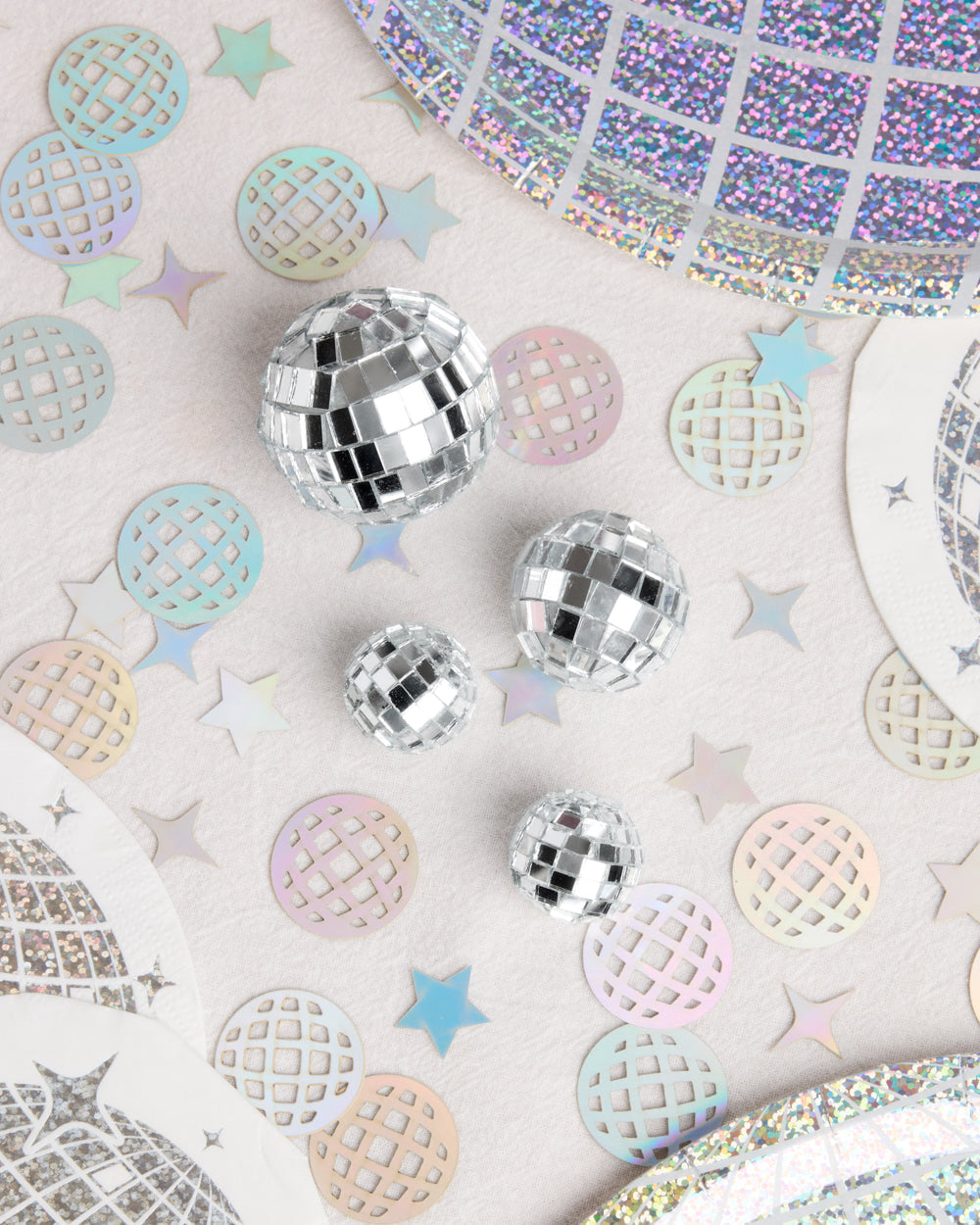 It's Disco, Baby! Topper - 4 disco ball cake toppers