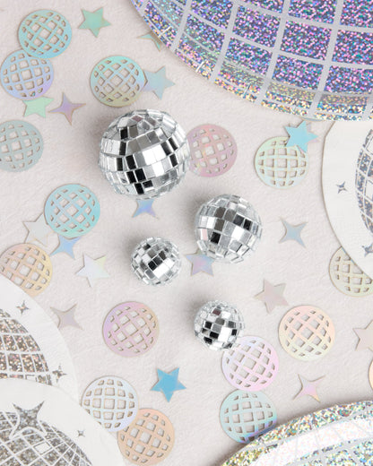 It's Disco, Baby! Topper - 4 disco ball cake toppers
