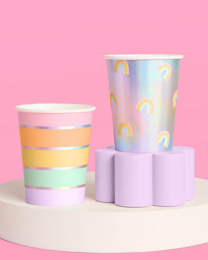 Rainbow Cups - 24 paper cups