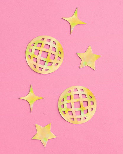 Golden Confetti - 200 pc foil confetti