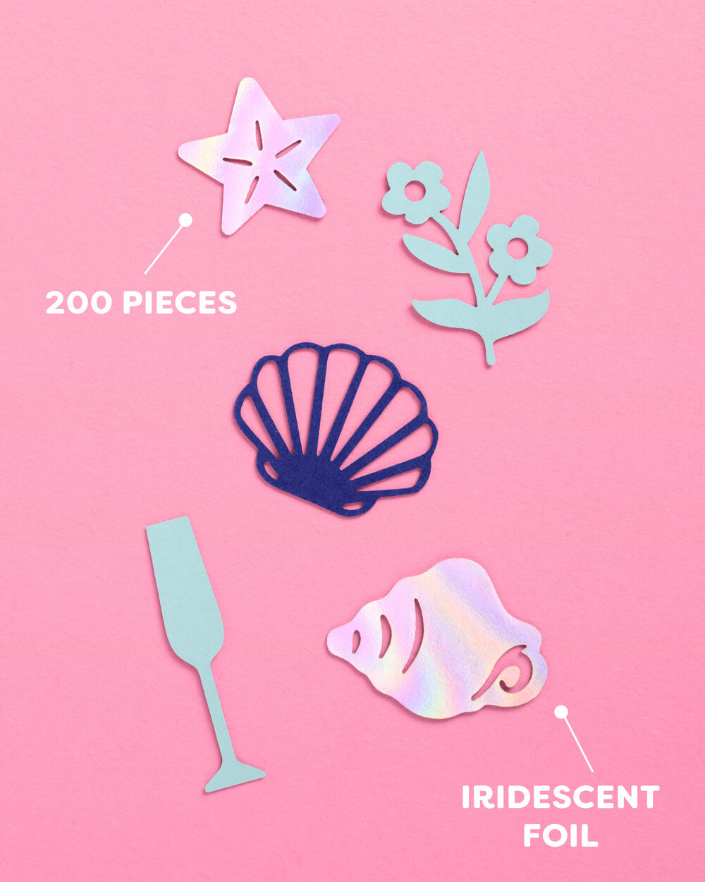 Coastal Confetti - 200 pc foil confetti