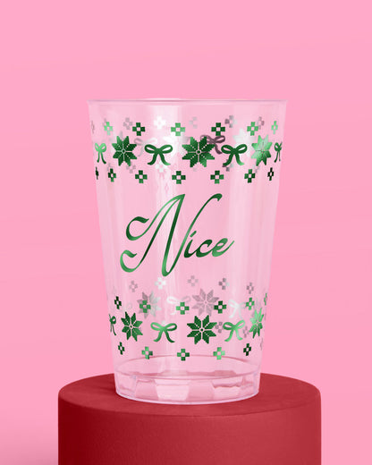 Naughty + Nice Cups - 30 plastic cups