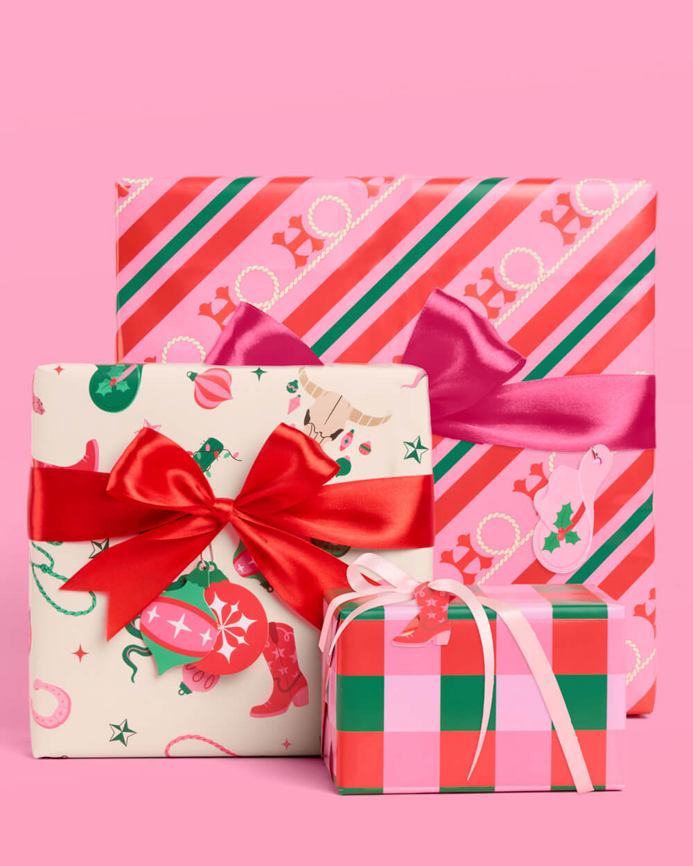 HO-down Wrapping Paper - 12 sheets + 16 tags