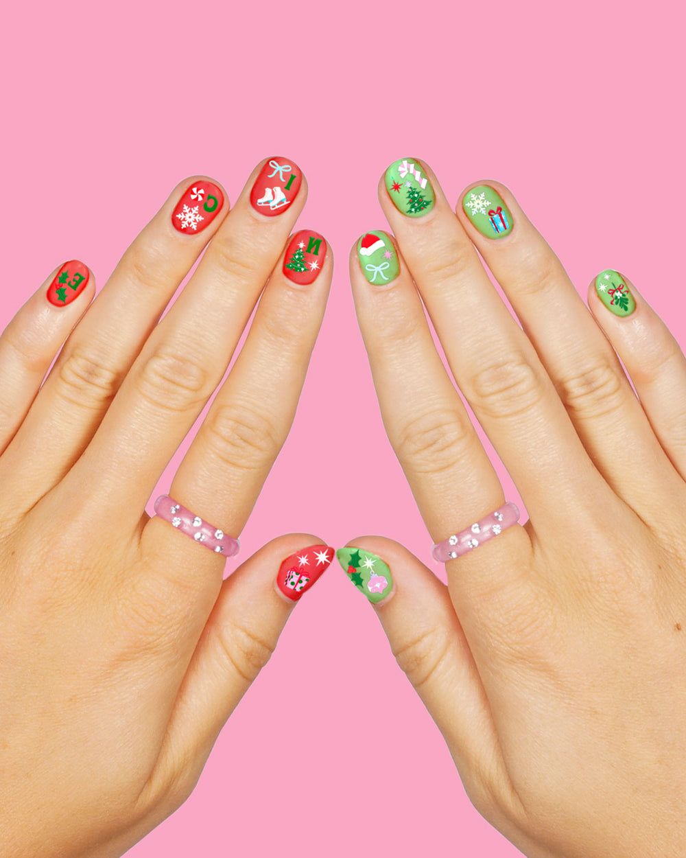 Santa Baby Nail Stickers - 744 adhesive nail stickers