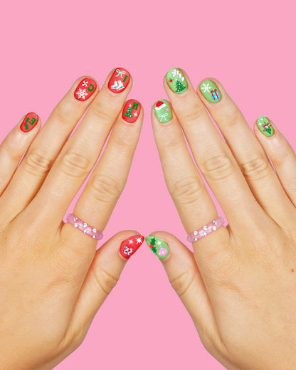 Santa Baby Nail Stickers - 744 adhesive nail stickers