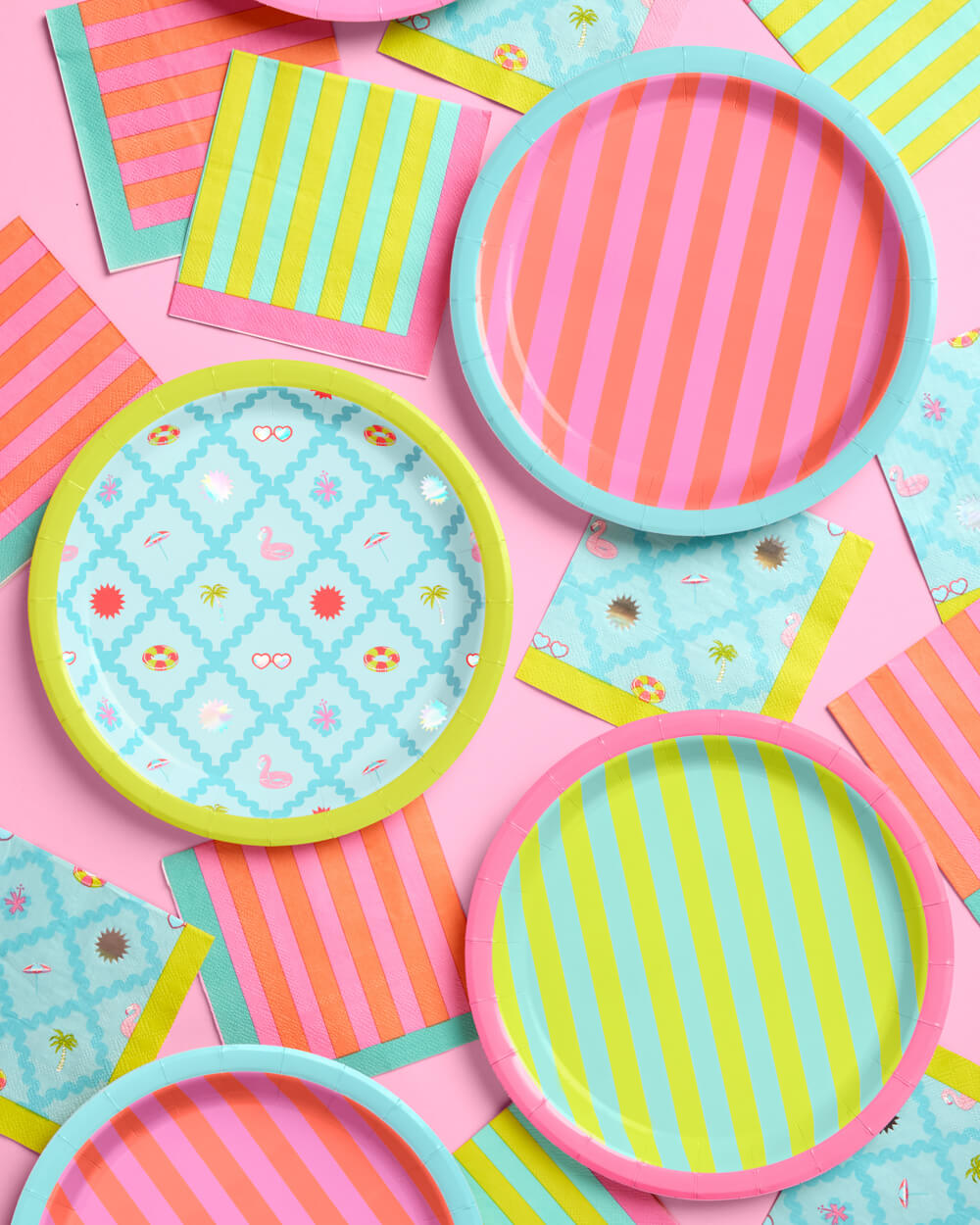 Pool Party Plates - 24 paper plates