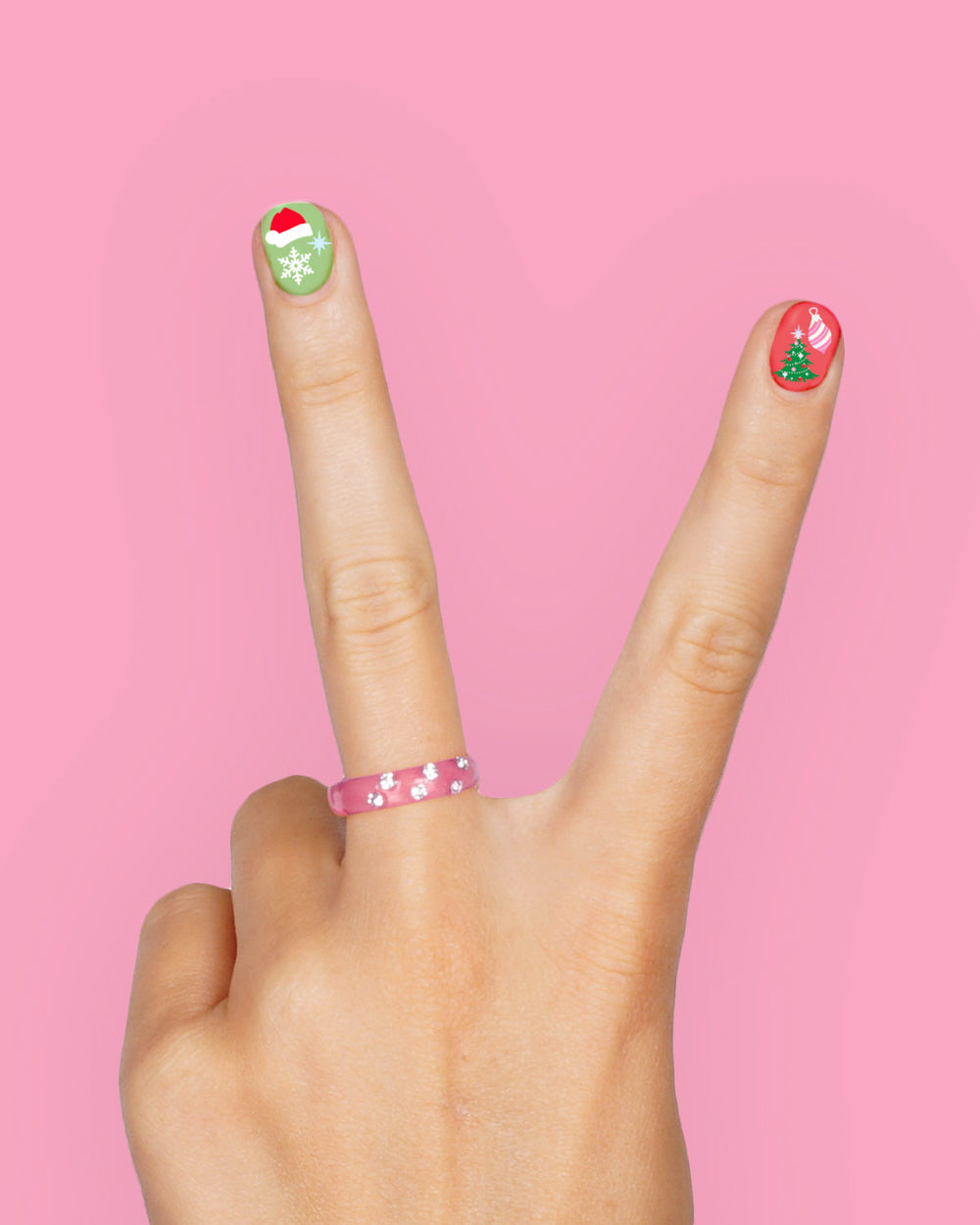 Santa Baby Nail Stickers - 744 adhesive nail stickers