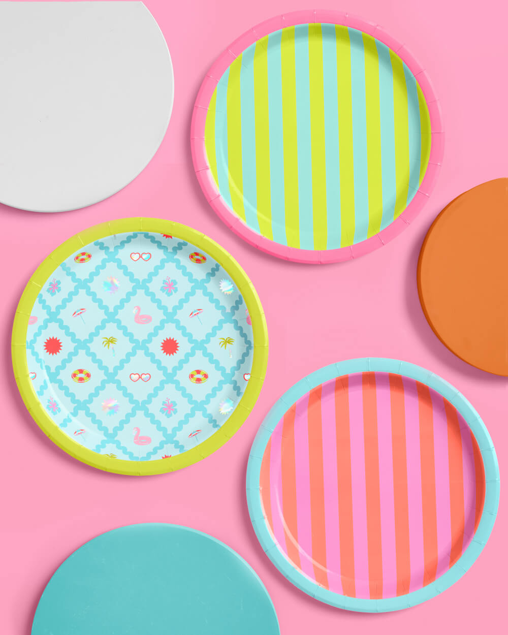 Pool Party Plates - 24 paper plates