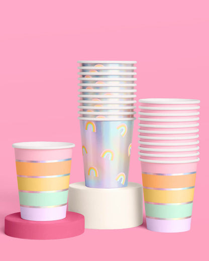 Rainbow Cups - 24 paper cups