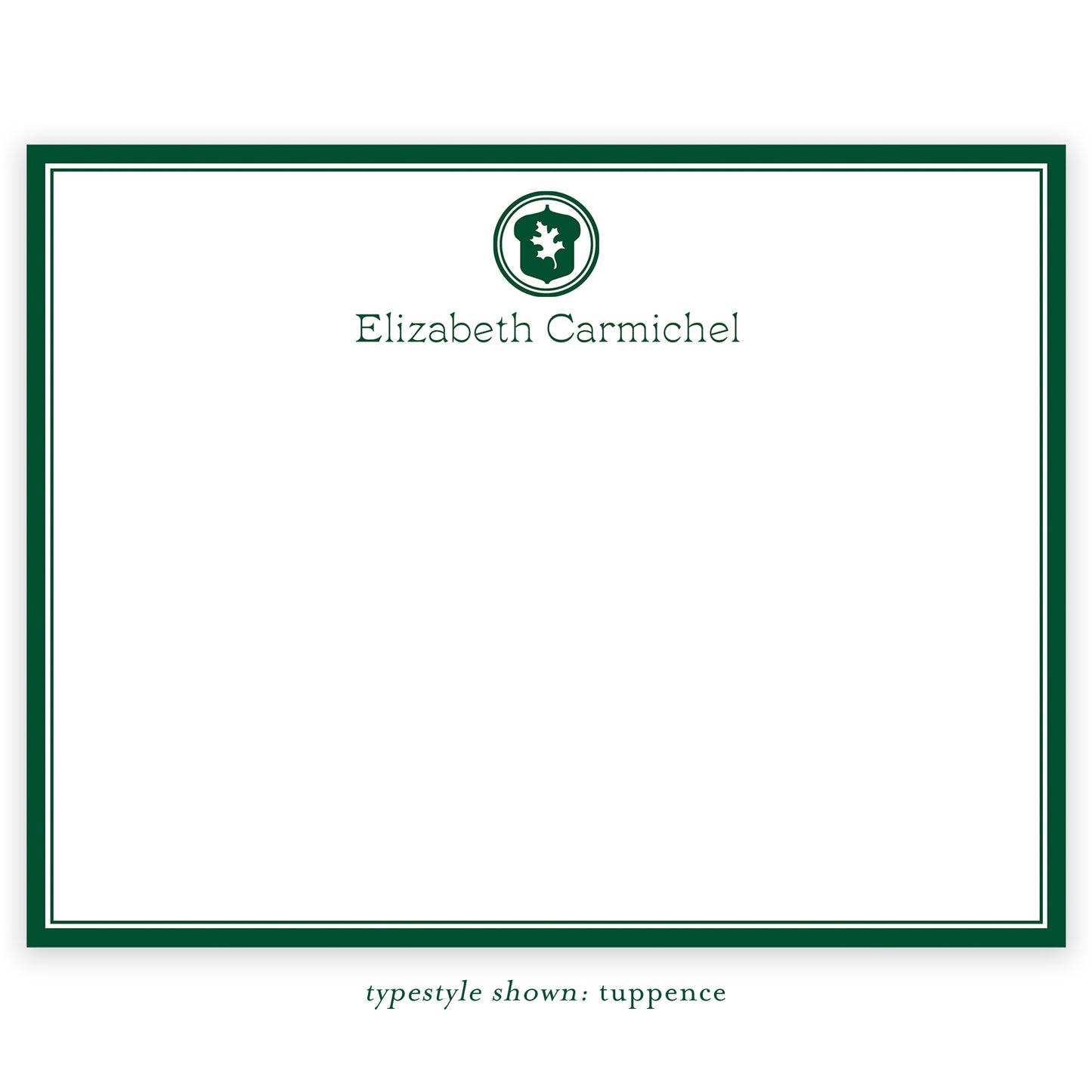 oak hill school personalized notecard