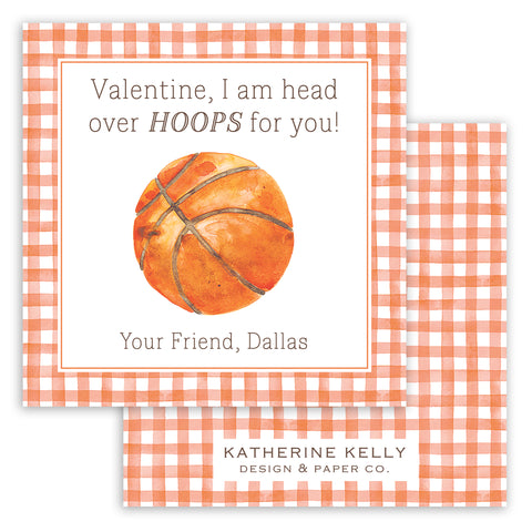 head over hoops valentine card