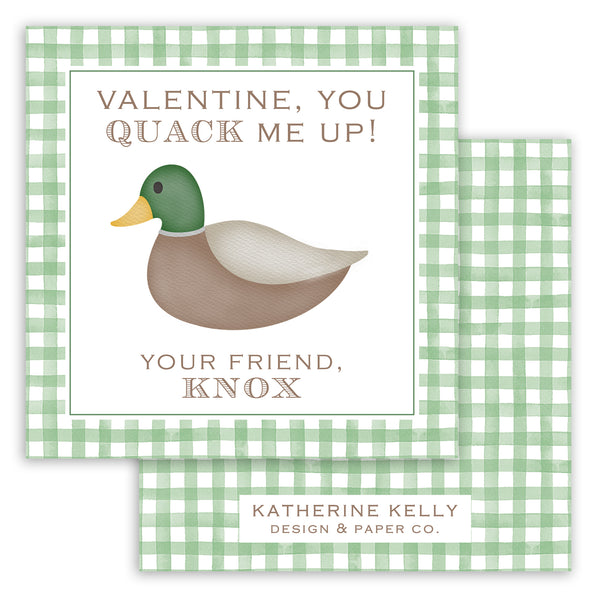 you quack me up valentine card