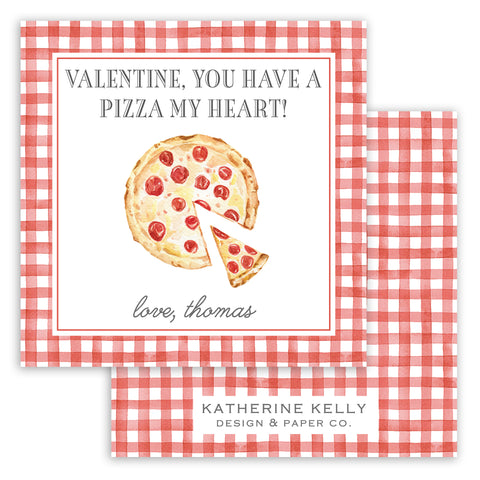 pizza my heart valentine card