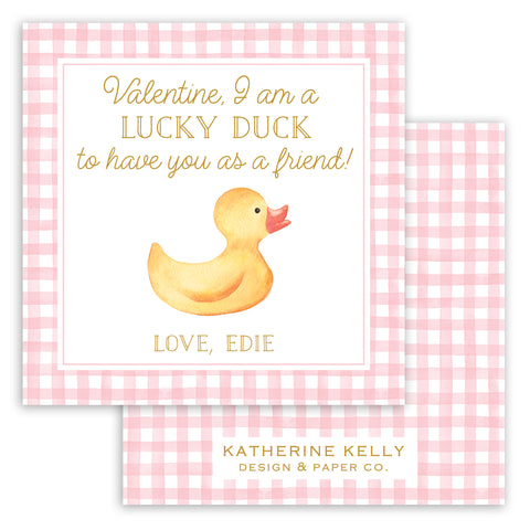 lucky duck valentine card
