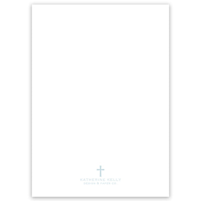 blue baptism invitation