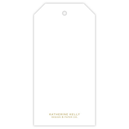 gold christmas fill-in gift tag