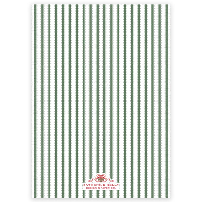 holiday hemstitch holiday card