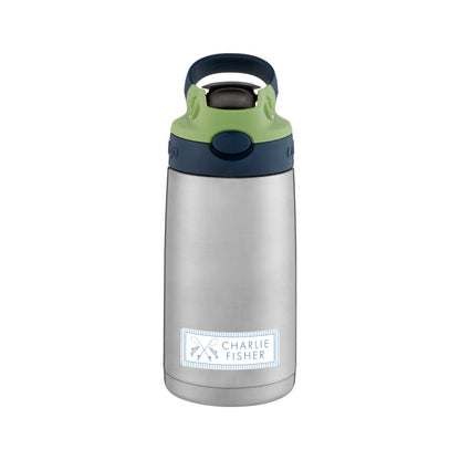 pinstripe fish vinyl school labels