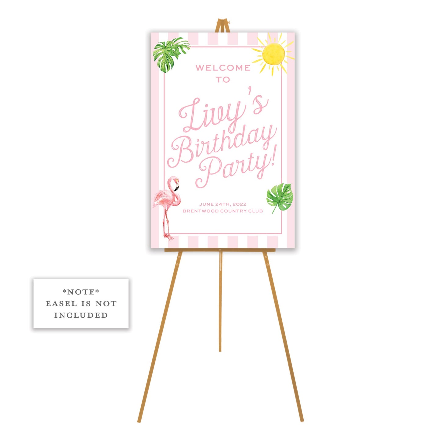 sunshine cabana welcome sign