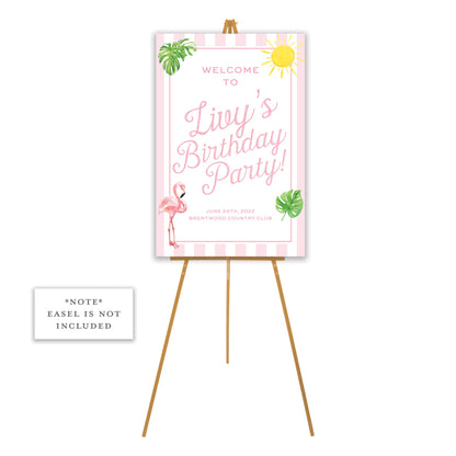 sunshine cabana welcome sign