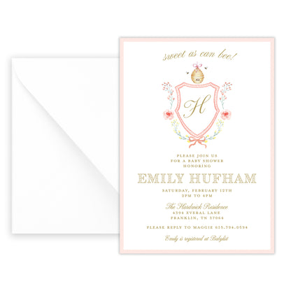 mommy to bee baby shower invitation