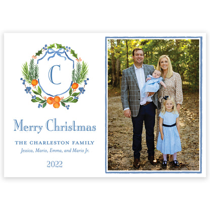 citrus trellis landscape photo holiday card