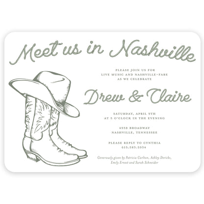 nashville party invitation